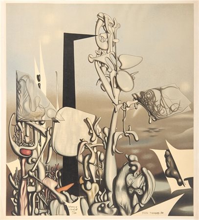 Yves Tanguy (D'après) "Feu à éclat" 1953
litografia a colori dal dipinto del 195