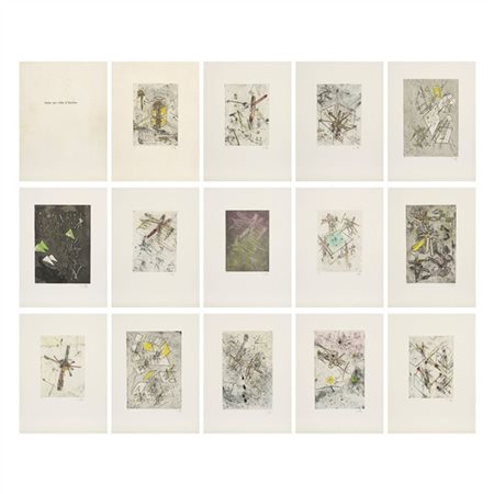 Roberto Matta "Droite Libérées. Suite su velin d'arches" 1971
cartella con quatt