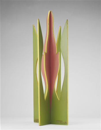 GIACOMO BALLA "Fiore futurista A" 1968
multiplo in legno dipinto
h cm 58
Obelisc