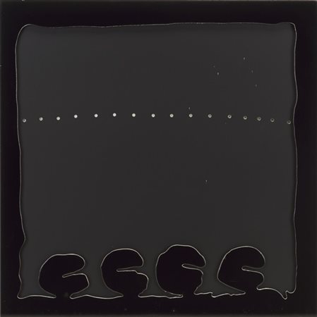 Lucio Fontana "Concetto Spaziale - Teatrino (nero)" 1968
quattro fogli di carton