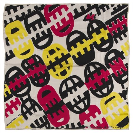 Giuseppe Capogrossi "Foulard" 1954
stampa su seta
cm 86x86
Edizione Galleria del