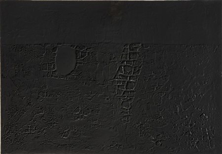 Alberto Burri "Cretto Nero B" 1971
acquaforte e acquatinta su carta Fabriano Ros