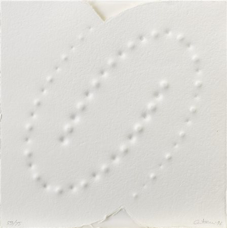 ENRICO CASTELLANI "Trous" 1996
cinque calcografie
cm 30x30 cad.
Tutte numerate e