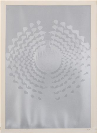 ENRICO CASTELLANI "Serigrafia: dal manifesto della mostra alla Tokyo Gallery, To