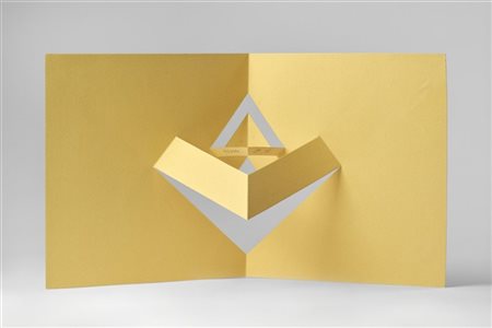 Bruno Munari "Scultura di viaggio" 1959
cartoncino
h cm 21,5
Firmato e numerato