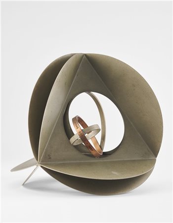 Bruno Munari "Trofeo per Alfa Romeo auto" 1967
Multiplo in metallo e rame
diam.