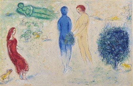 Marc Chagall  "Le Jugement de Chloé" 1961