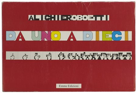 ALIGHIERO BOETTI "Da uno a dieci" 1980
portfolio composto da venti tavole sciolt