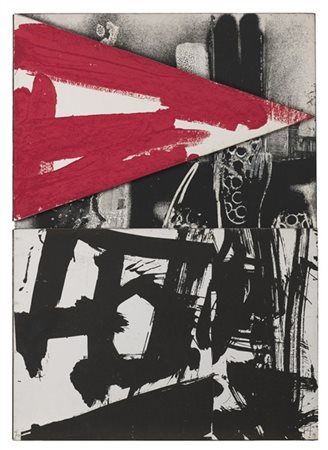 Emilio Vedova "Lettera aperta" 1979
serigrafia a colori su legno e cerniere meta