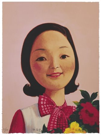 Liu Ye "Deng Lijun" 2009
serigrafia a colori
cm 52x38,5
Firmata, titolata e nume