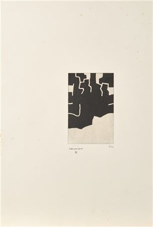 EDUARDO CHILLIDA "Adikaitz" 1970
acquatinta
(lastra cm 20x13; foglio cm 65,5x44)