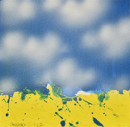 Antonio Carena (1925 - 2010) SENZA TITOLO, 2007 acrilico su tela, cm 20x20...