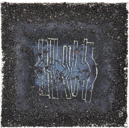 Carlo Pace (1937 - 2011) SENZA TITOLO, 1975 cartavetro su tela, cm 20x20 sul...