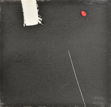 Achille Pace (1923) INCONTRO 5, 2008 filo e tecnica mista su tela, cm 20x20...