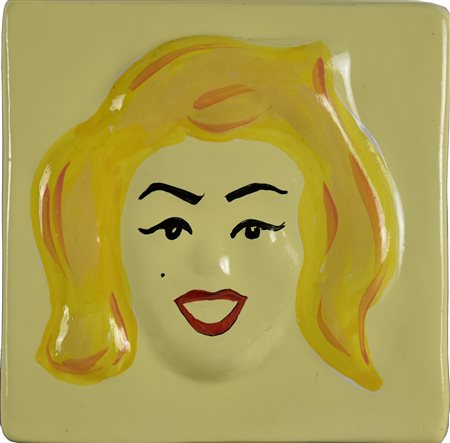 Gianni Cella (1953) MARILYN (5), 2015 vetroresina smaltata, cm 20x20 sul...