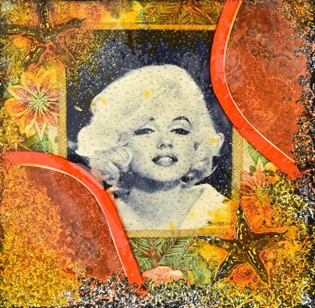 Omar Ronda (1947 - 2017) MARILYN FROZEN, 2014 materie plastiche, cm 20x20...