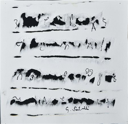 Germano Sartelli (1925 - 2014) SENZA TITOLO, 2007 tecnica mista su tela, cm...