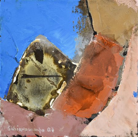 Paolo Schiavocampo (1924 - 2022) SENZA TITOLO, 2008 olio su tela, cm 20x20...