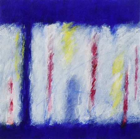 Sergio Zen (1936) CHIARA PRESENZA N.27, 2007 acrilico su tela, cm 20x20 firma...