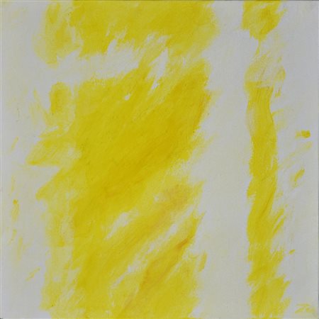 Sergio Zen (1936) PICCOLO GIALLO, 2007 acrilico su tela, cm 20x20 firma sul...