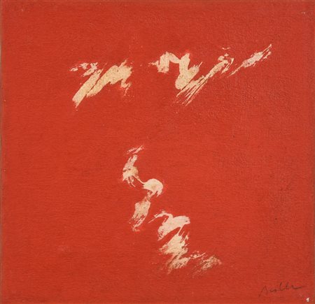 Luigi Boille (1926 - 2015) SENZA TITOLO, 2008 olio su tela, cm 20x20 firma...