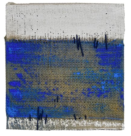 Alessandro Di Cola (1981) FASCIO DI MARE, 2015 tecnica mista su tela di juta,...