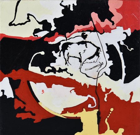 Mario Nanni (1922 - 2019) SENZA TITOLO, 2007 tecnica mista su tavola, cm...