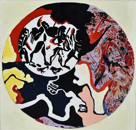 Mario Nanni (1922 - 2019) SENZA TITOLO, 2007 tecnica mista su tavola, cm...