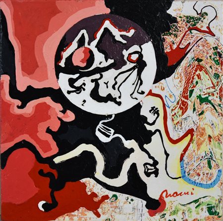 Mario Nanni (1922 - 2019) SENZA TITOLO, 2007 tecnica mista su tavola, cm...