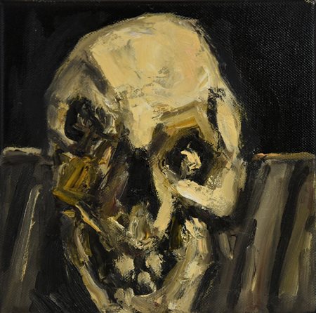 Gian Carozzi (1920 - 2008) SENZA TITOLO, 2007 olio su tela, cm 20x20 sul...