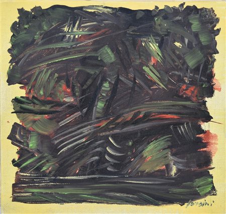 Luigi FersinI (1932) INVERNO NEL BOSCO, 2008 olio su cartoncino telato, cm...
