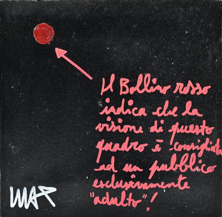 Max Oddone (1974) IL BOLLINO ROSSO INDICA CHE LA VISIONE DI QUESTO QUADRO E'...