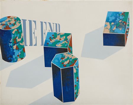 Emilio Tadini, Paesaggio occidentale, 1970