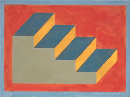 Sol LeWitt, Isometric figure (Steps), 1991