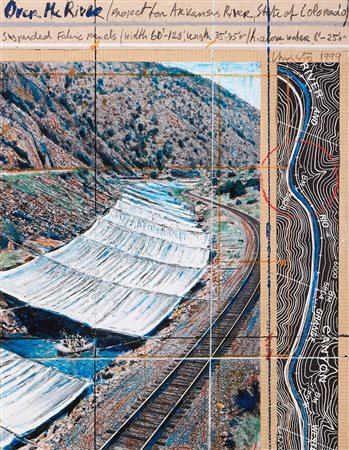 Christo, Over the River (Project for Arkansas River, State of Colorado), 1999