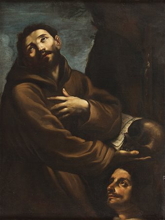 FLAMINIO TORRI (attr.) Bologna 1621 - Modena 1661 San Francesco in...
