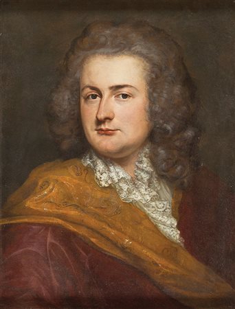 SCUOLA VENETA Prima metà del XVIII secolo Ritratto d’uomo con parrucca olio...