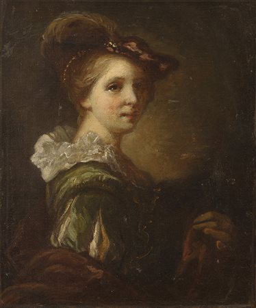 CERCHIA DI GIUSEPPE CADES Seconda metà del XVIII secolo Ritratto di giovane...