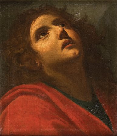 ANONIMO BOLOGNESE Prima metà del XIX sec. Testa maschile (Evangelista?) da...