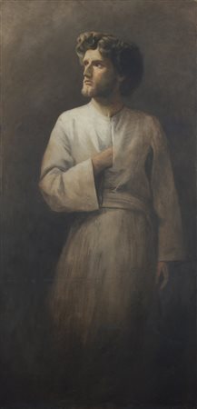 KARL WILHELM DIEFENBACH Hadamar 1851 - Capri 1913 Ritratto di Otto Driessen...