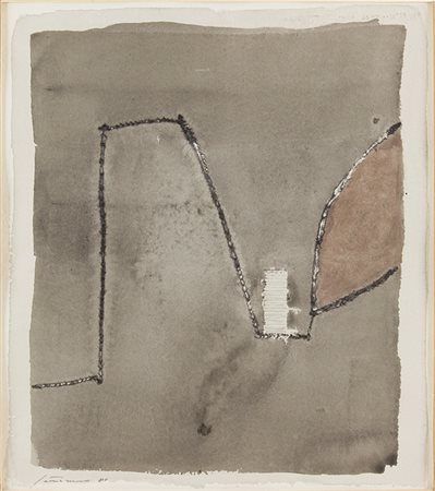 GIUSEPPE SANTOMASO Venezia 1917 - 1990 Senza titolo, 1980 Acquerello e...