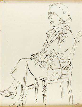 GEORGE GROSZ Berlino 1893 - 1959 Berlin street scene, 1923 ca. Inchiostro su...