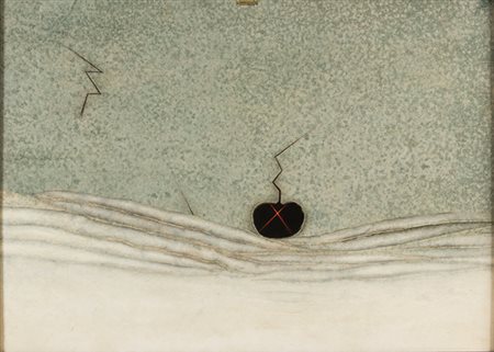 ARMODIO Piacenza 1938 Frutto di stagione, 1988 Tempera su tavola, cm 50 x 70...