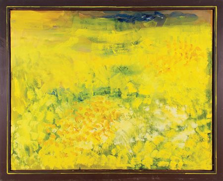 RAINER FETTING Wilhelmshaven 1949 Rapsfeld, 1990 Olio su tela con cornice...