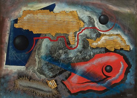 PIPPO ORIANI Torino 1909 – Torino 1972 Drammaticità cosmica, 1932 Olio e...