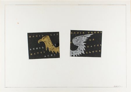 FRANCO ANGELI Roma 1935 - 1988 Senza titolo, 1968-1970 Smalti su cartoncino,...