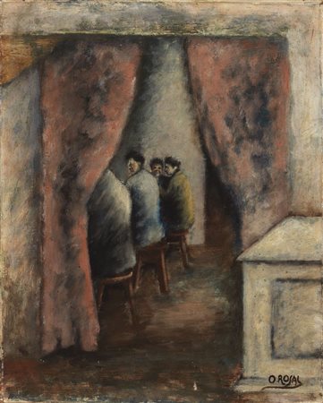 Ottone Rosai, Interno d'osteria, (1927)