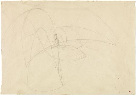 Giacomo Balla, Donna seduta + spazio, 1918 ca.