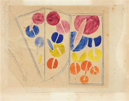 Giacomo Balla, Progetto per paravento, 1916 ca.