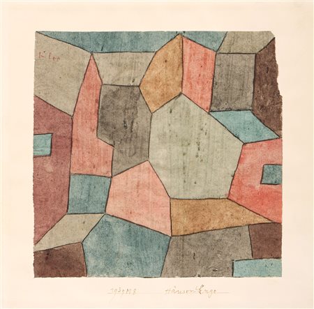 Paul Klee, Häuser-Enge (Clustered Houses), 1939